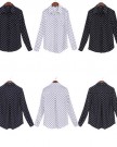 Zehui-Womens-Lapel-Polka-Dot-Button-Shirt-Chiffon-Tops-Long-Sleeve-OL-Blouse-Black-UK10-0-2