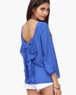 atdoshop-1PC-Fashion-Lady-Chiffon-Long-Sleeve-Sexy-Loose-Tops-Blouse-T-Shirt-XL-Blue-0-0