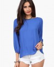atdoshop-1PC-Fashion-Lady-Chiffon-Long-Sleeve-Sexy-Loose-Tops-Blouse-T-Shirt-XL-Blue-0-1