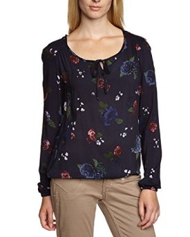 edc-by-Esprit-Womens-074CC1F012-Long-Sleeve-Blouse-Multicoloured-Blue-Colourway-Size-10-Manufacturer-SizeSmall-0