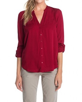 edc-by-Esprit-Womens-084CC1F001-Regular-Fit-Long-Sleeve-Blouse-Ribbon-Red-Size-10-Manufacturer-SizeSmall-0