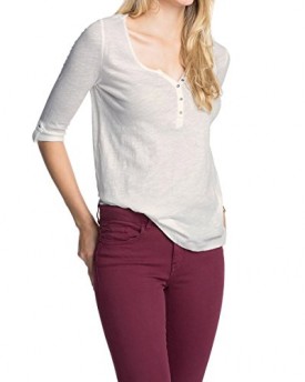 edc-by-Esprit-Womens-084CC1K010-Button-Front-Long-Sleeve-T-Shirt-Off-White-Ivory-Cream-Size-14-Manufacturer-SizeLarge-0