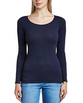 edc-by-Esprit-Womens-084CC1K049-Long-Sleeve-T-Shirt-Blue-Deep-Indigo-Size-12-Manufacturer-SizeMedium-0