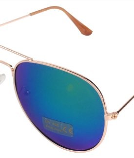 niceeshopTM-Vintage-Unisex-Trendy-Celebrity-Inspired-Gold-Metal-Aviator-Sunglasses-Blue-Green-0